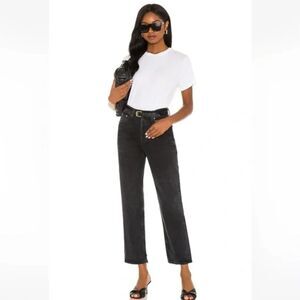 NWT AGOLDE Lana Crop Mid Rise Vintage Straight Leg Jeans in Rhyme Size 26